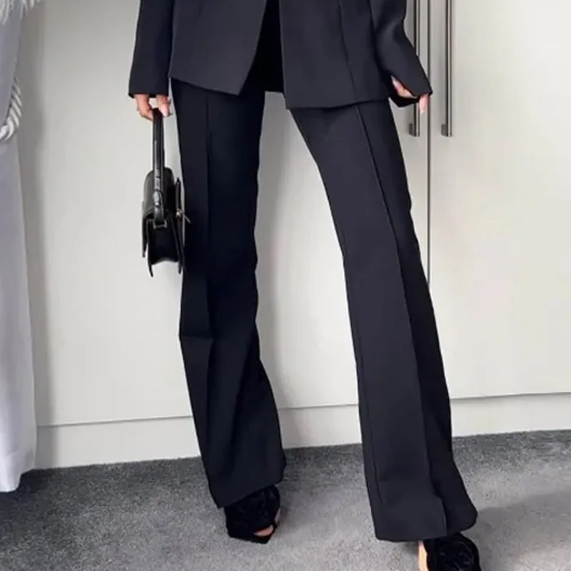 2024 Foreign Trade Women’s Suit Set Autumn Fashion Off-The-Shoulder Long Pants Two-Piece Suit