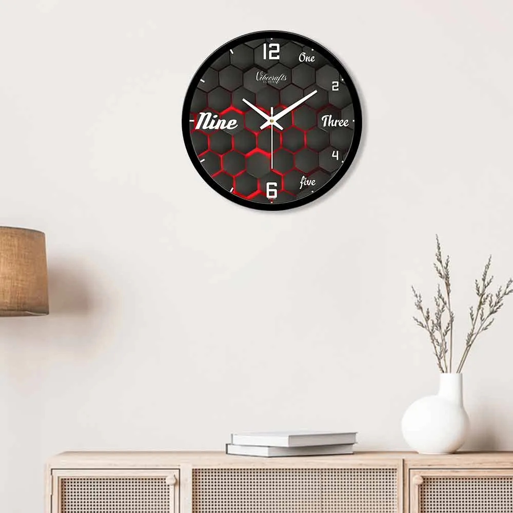 3D Abstract Art Designer Wall Clock