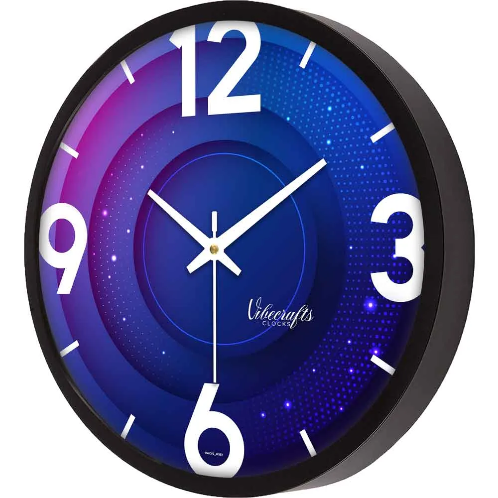 3D Colorful Star Designer Wall Clock