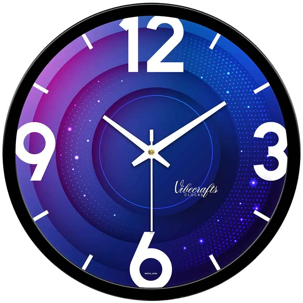 3D Colorful Star Designer Wall Clock