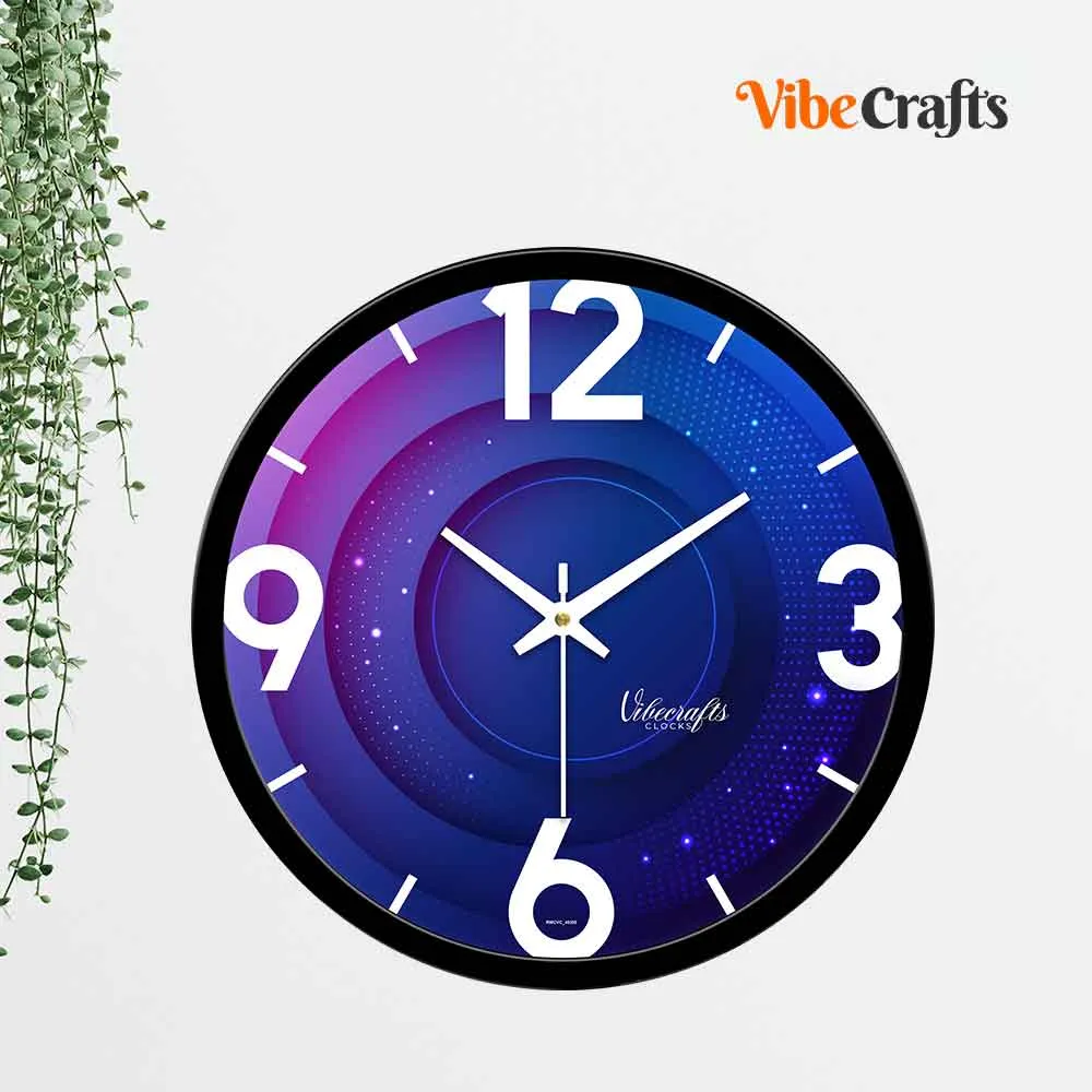 3D Colorful Star Designer Wall Clock