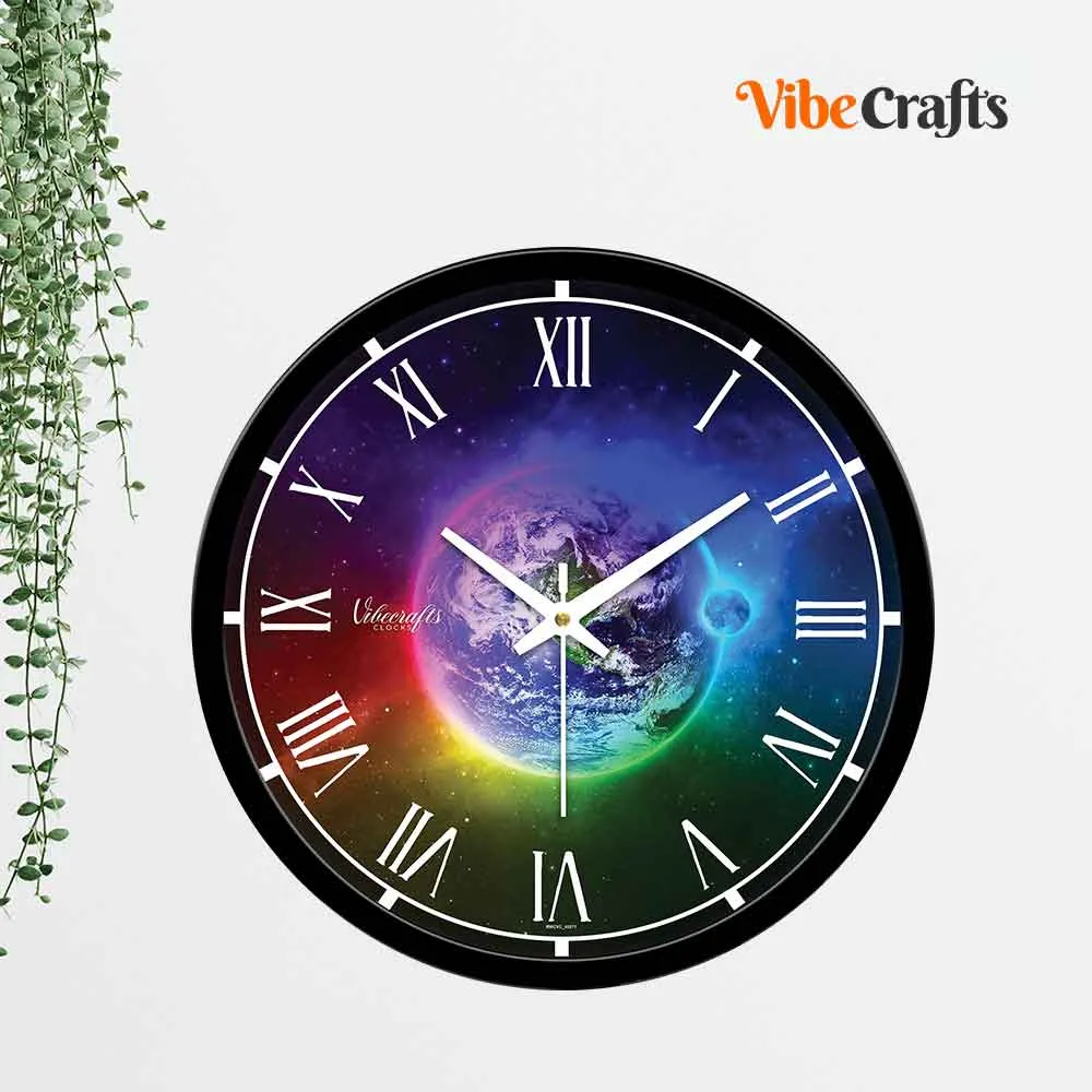 3D Earth Designer Wall Clock