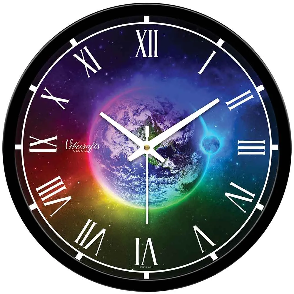 3D Earth Designer Wall Clock