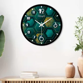 3D Hexagon Shape Pattern Designer Wall Clock