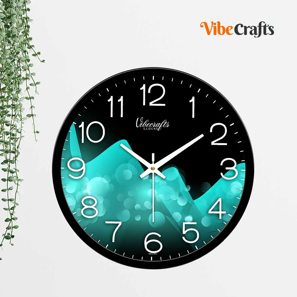 Abstract Cold Glacier Design printed Wall Clock