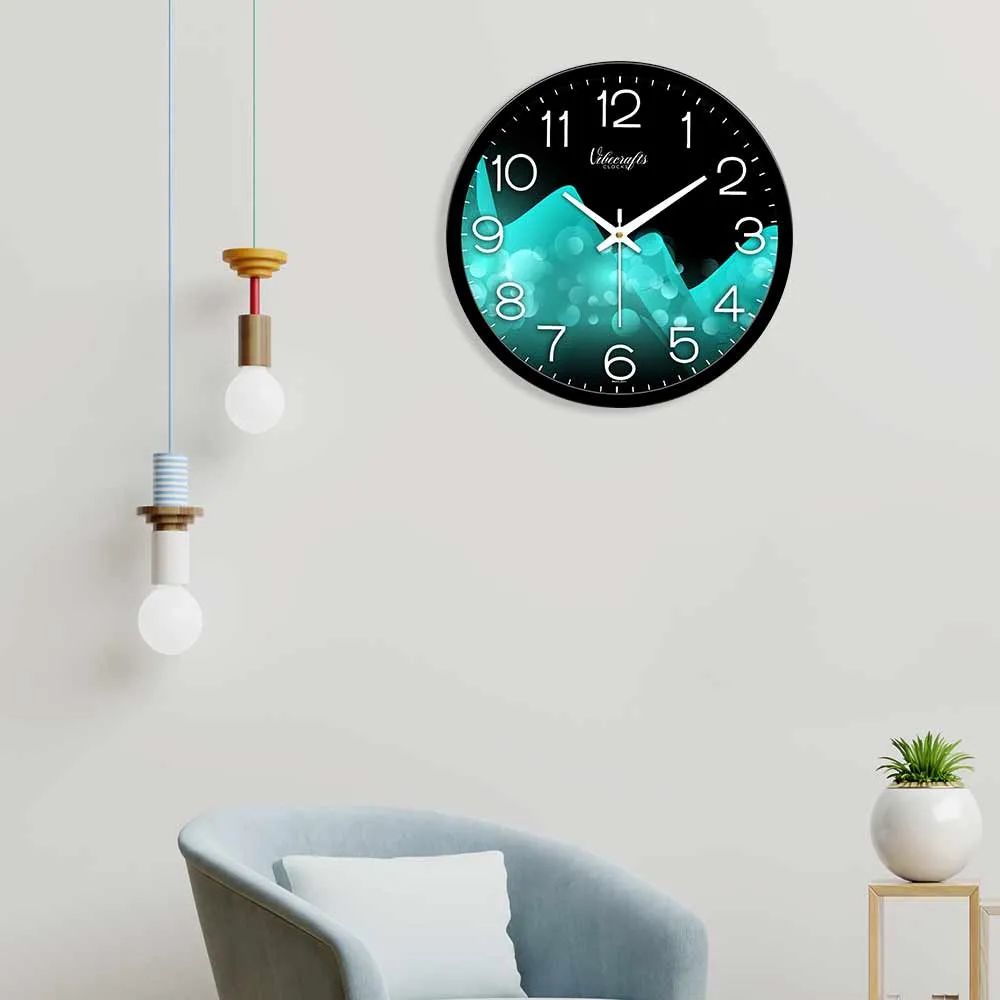 Abstract Cold Glacier Design printed Wall Clock