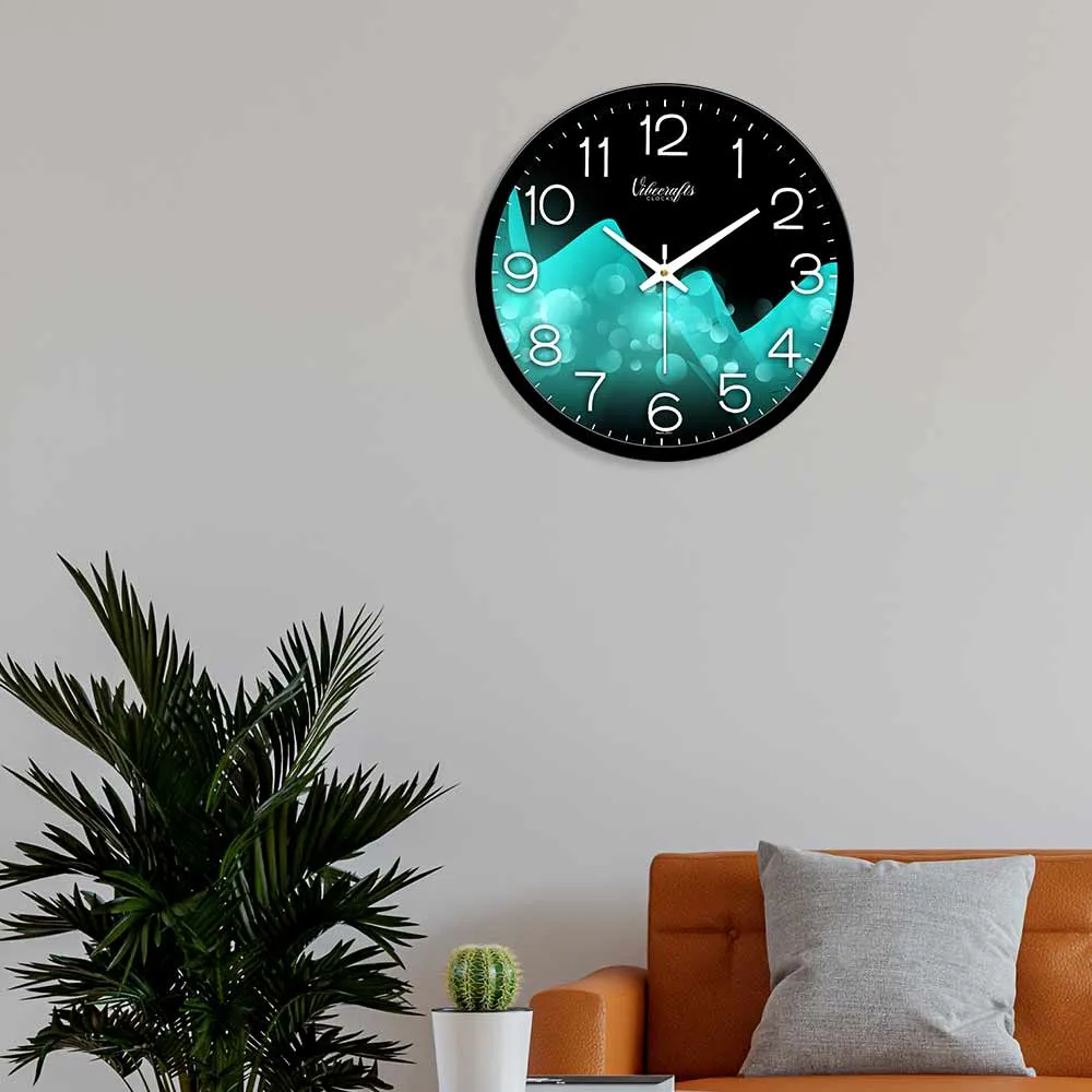 Abstract Cold Glacier Design printed Wall Clock