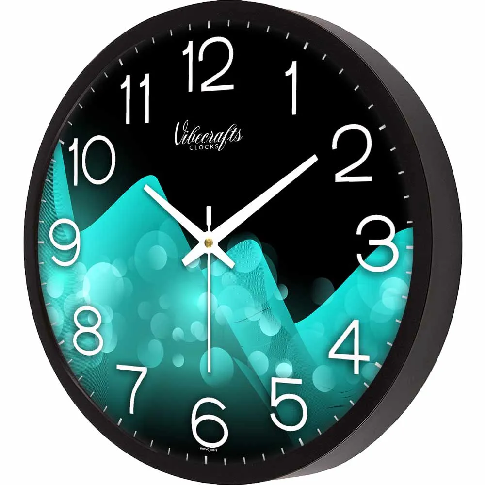 Abstract Cold Glacier Design printed Wall Clock