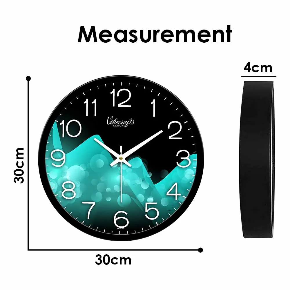 Abstract Cold Glacier Design printed Wall Clock