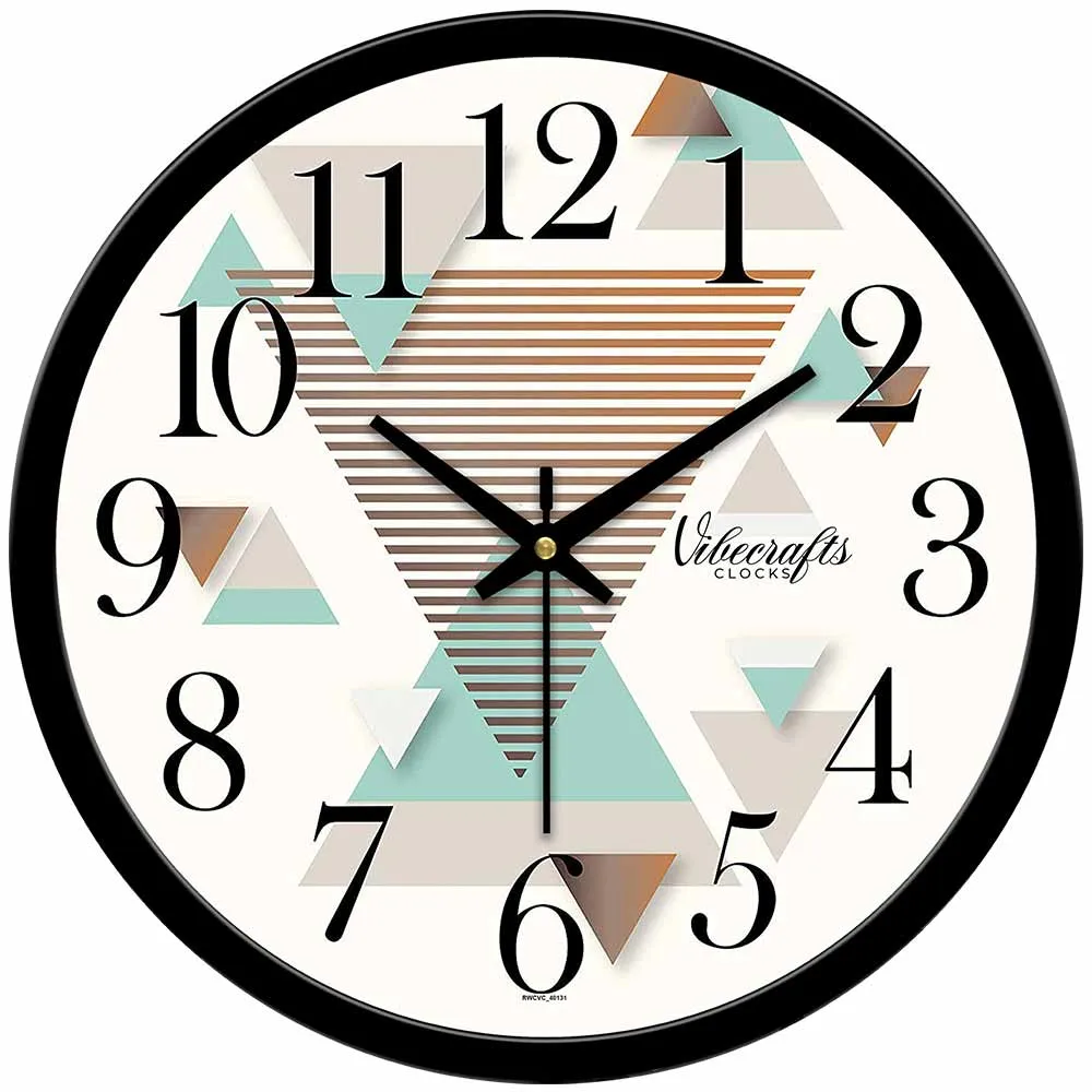 Abstract Triangles Premium Wall Clock