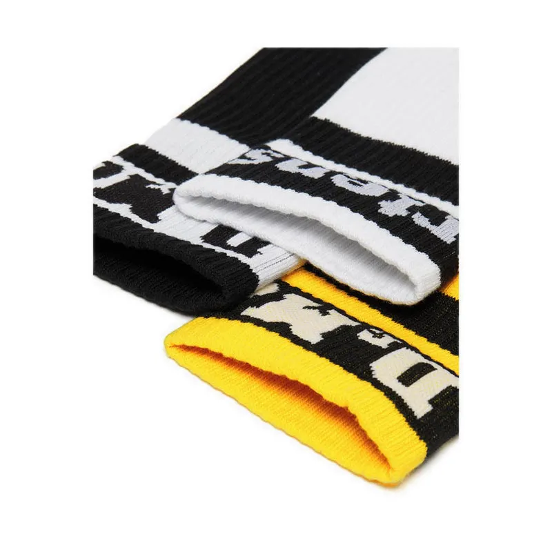 AD059002 - Athletic Logo 3-Pack Organic Cotton Blend Socks - Black