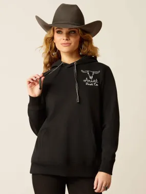 Ariat 10051999 Womens Steer Stitch Hoodie Black