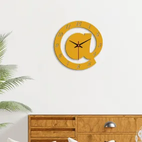 Arroba Logo Designer Wooden Wall Clock