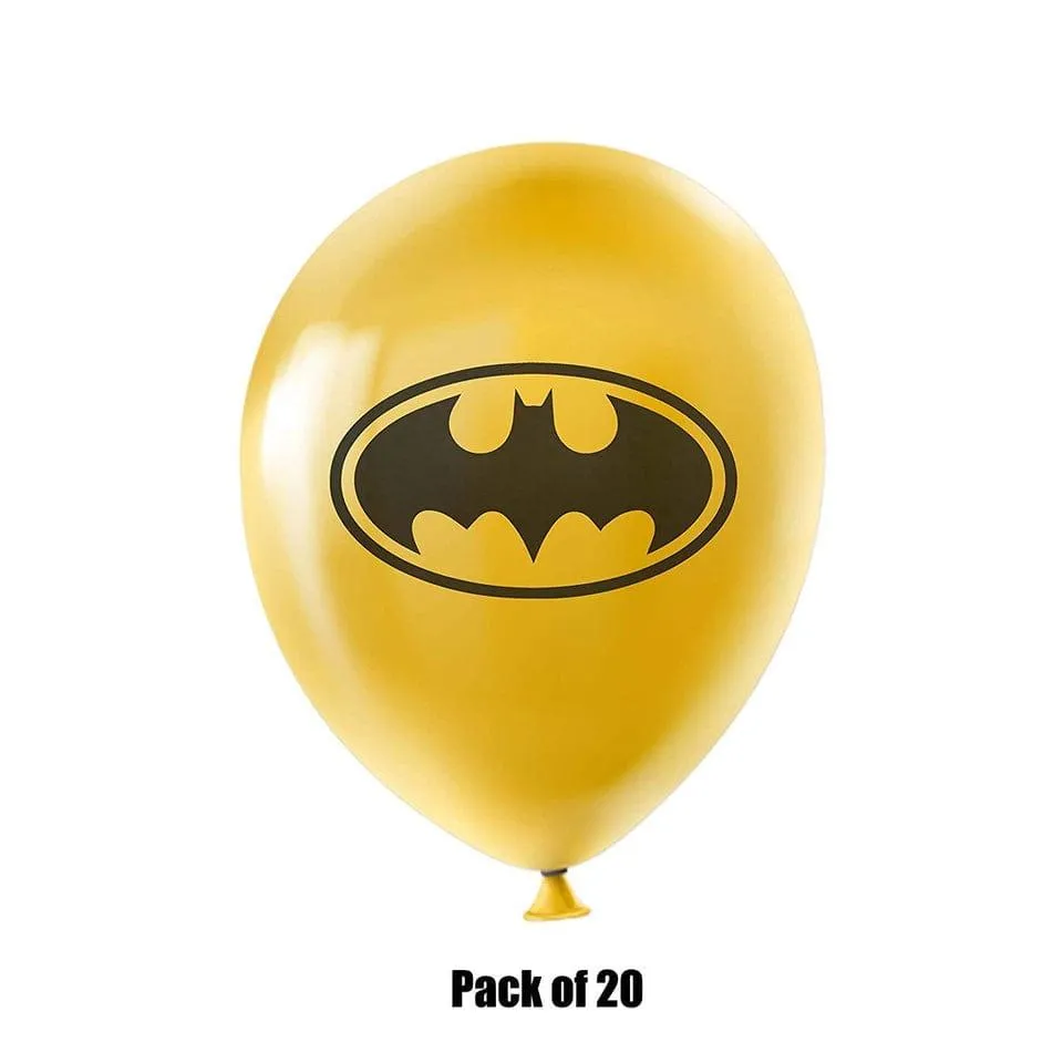 Batman Balloons (Pack of 20 Balloons)