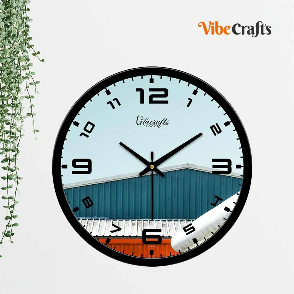 Beautiful Building Corner Designer Wall Clock