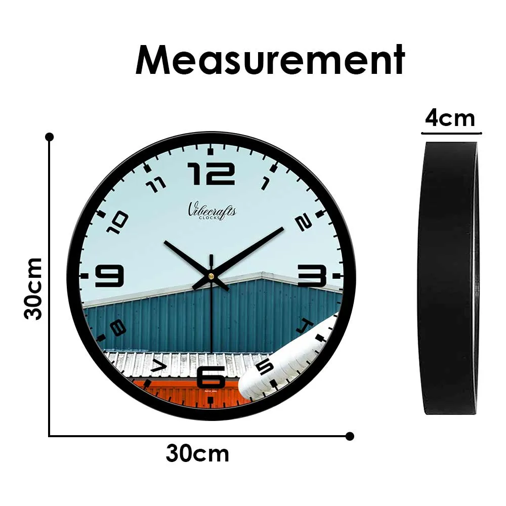 Beautiful Building Corner Designer Wall Clock