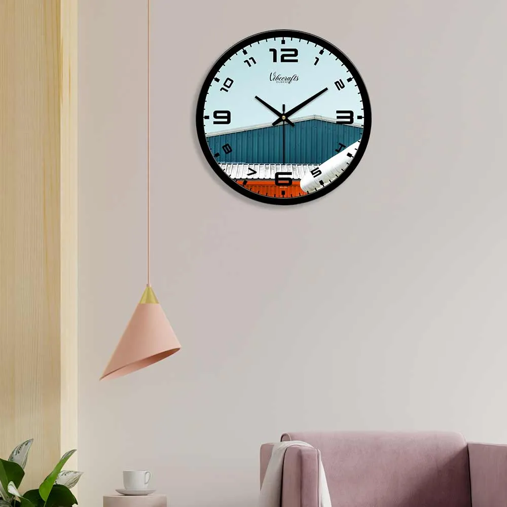 Beautiful Building Corner Designer Wall Clock