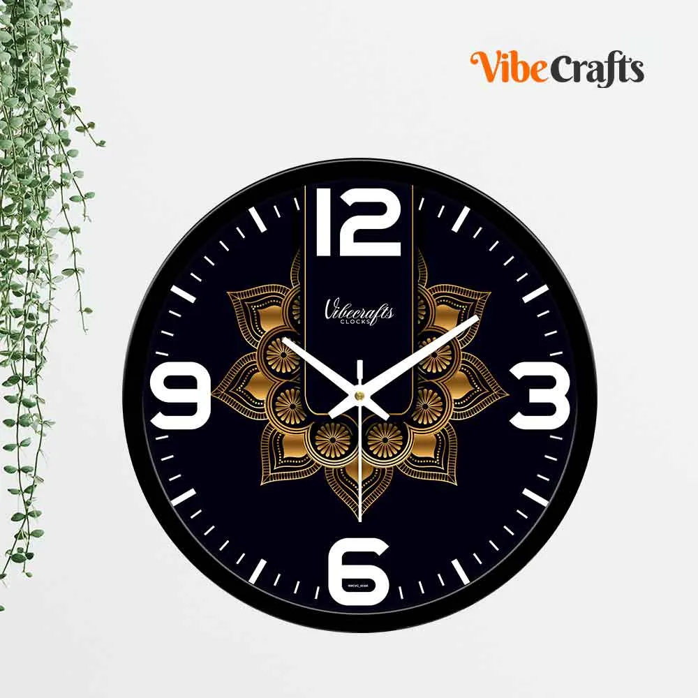 Beautiful Mandala Flower Art Designer Wall Clock