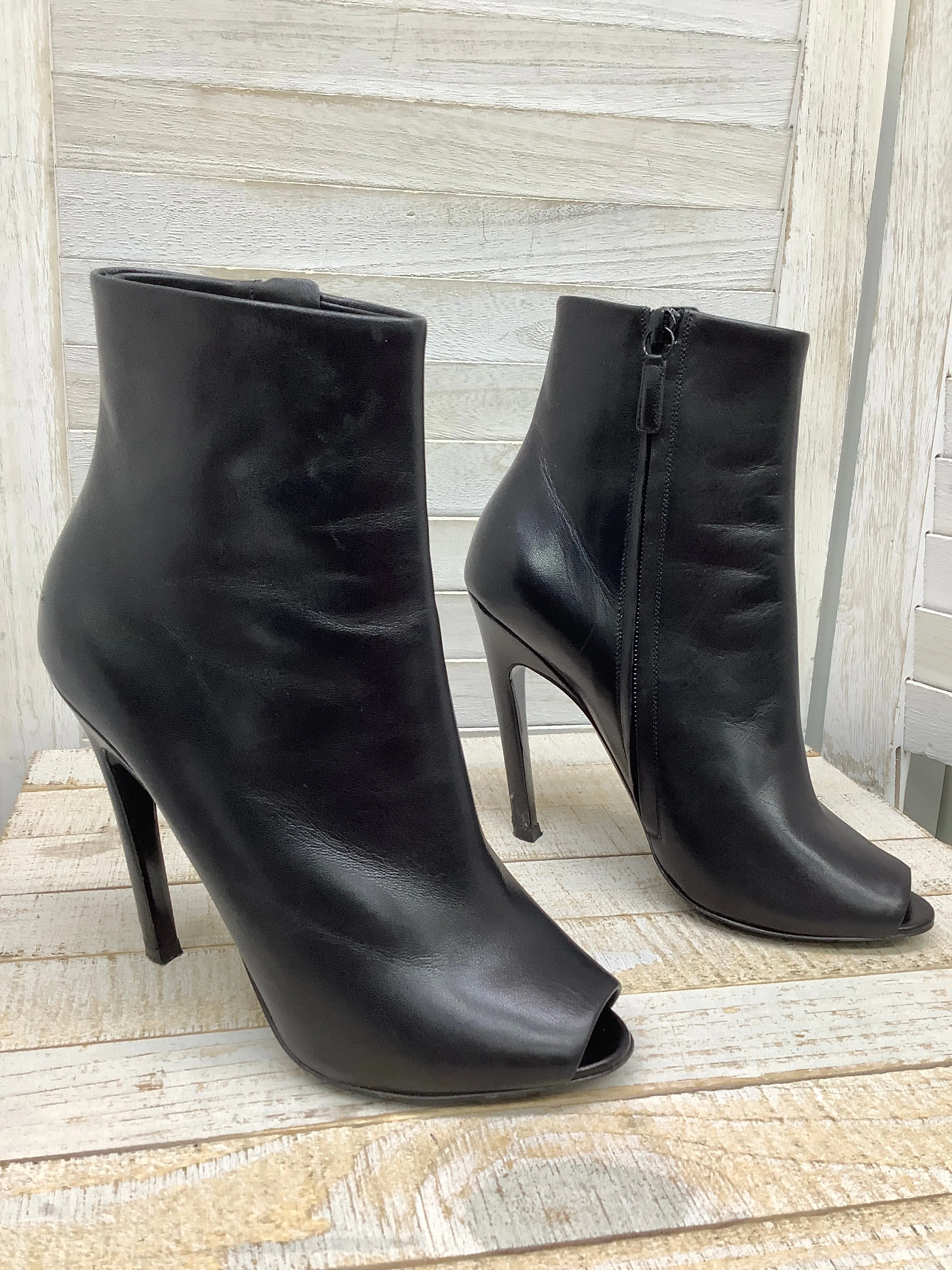 Black Boots Luxury Designer Balenciaga, Size 7