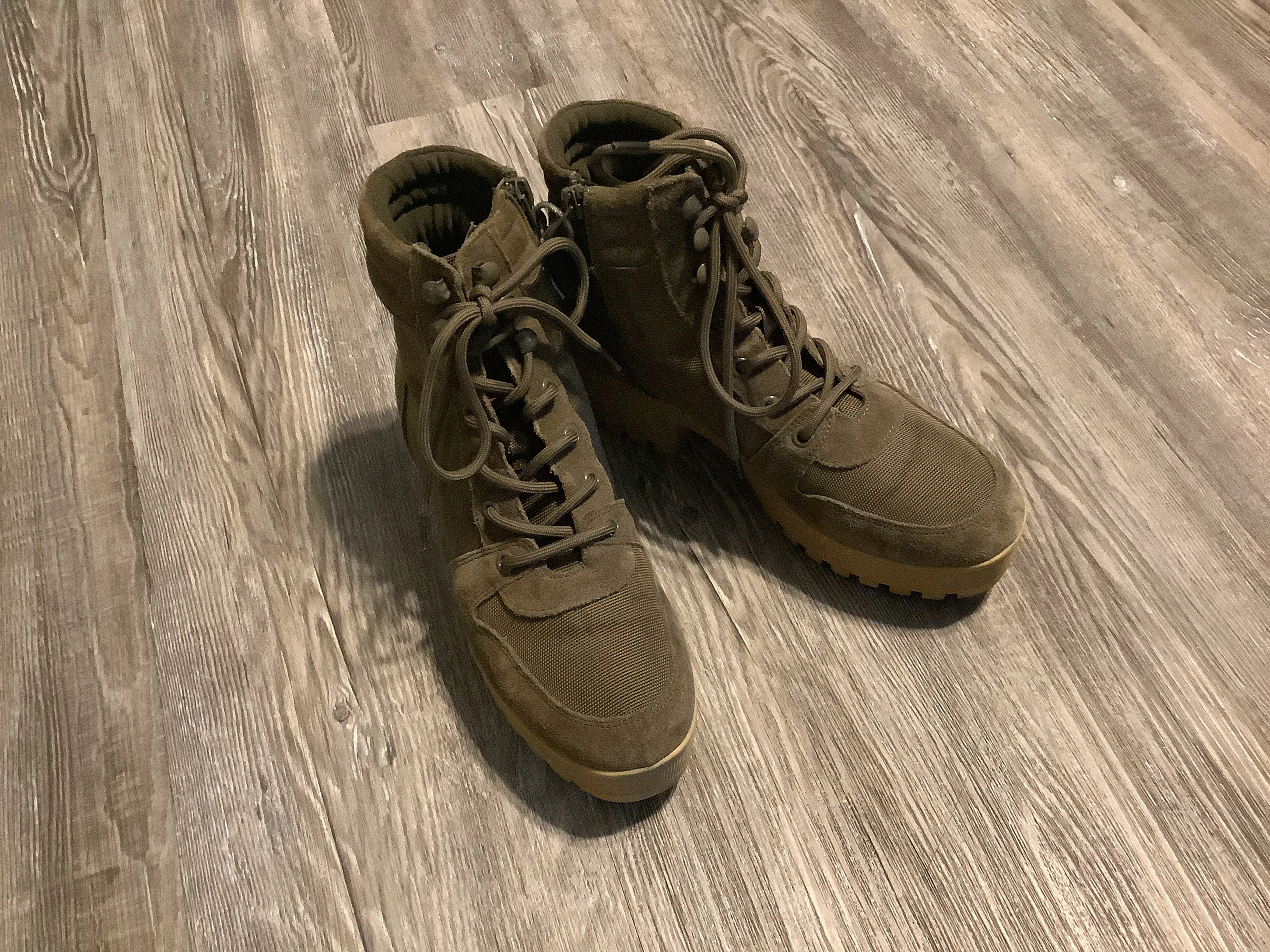 Boots Combat By Steve Madden In Green, Size: 8