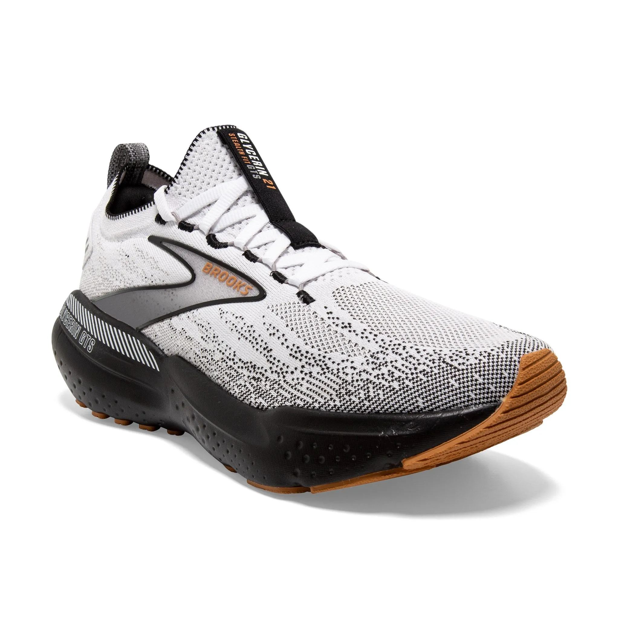 Brooks Glycerin StealthFit GTS 21 White Grey Black