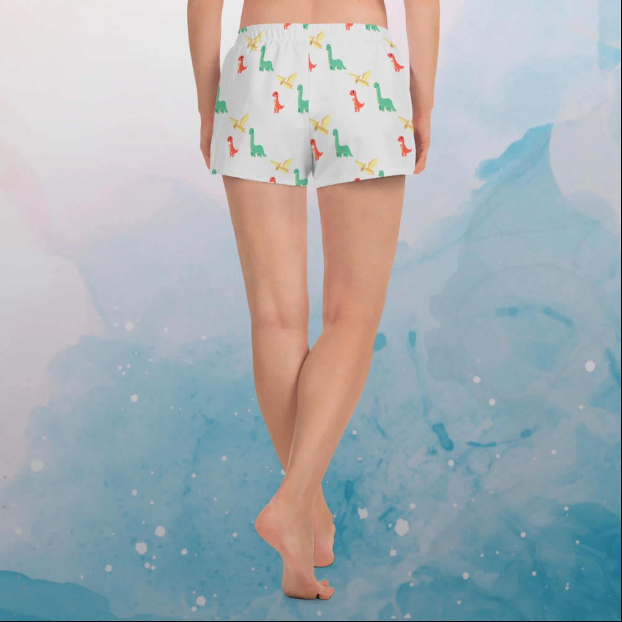 Cute Dino Unique Athletic Shorts