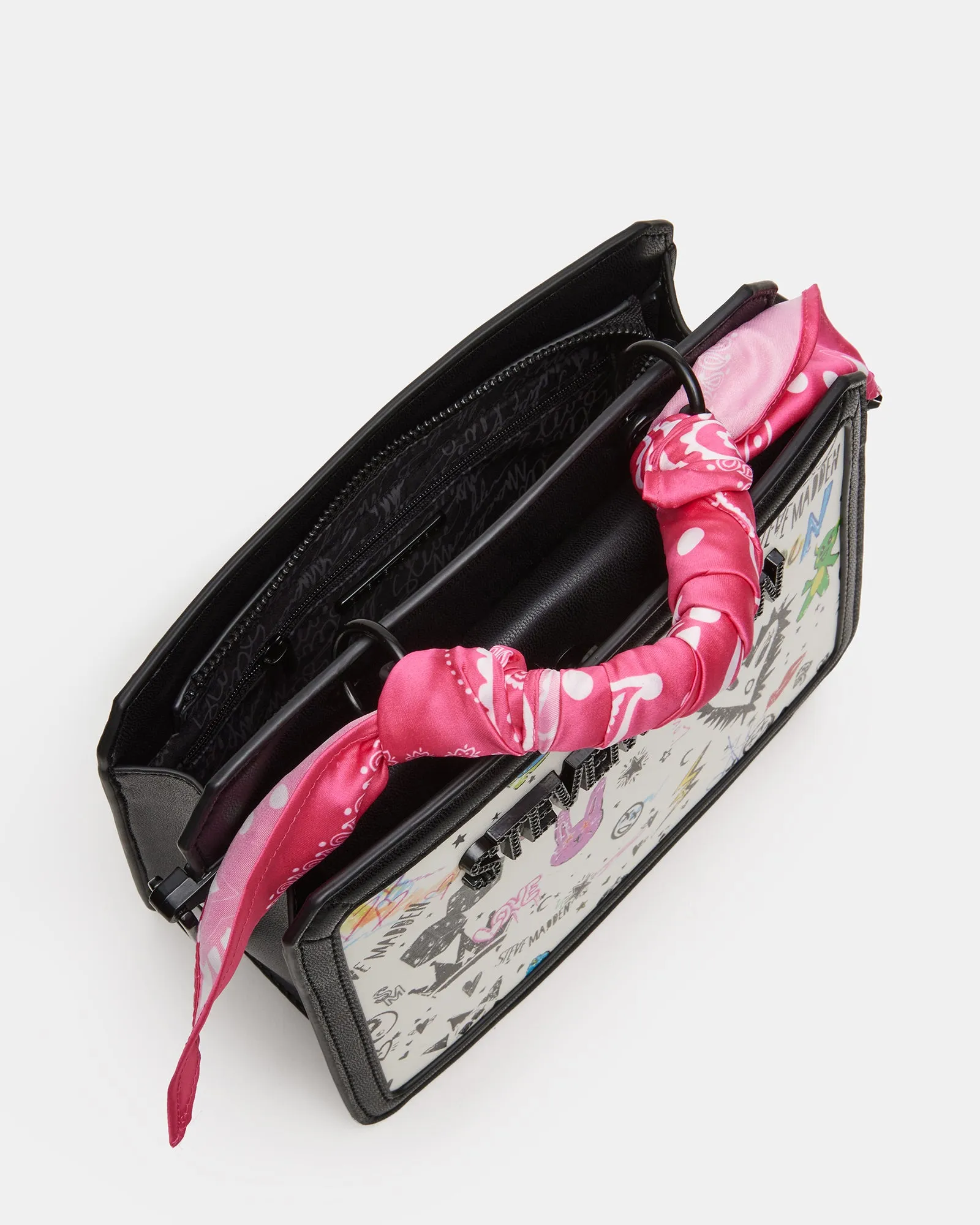 EVELYN BANDANA BAG BLACK MULTI