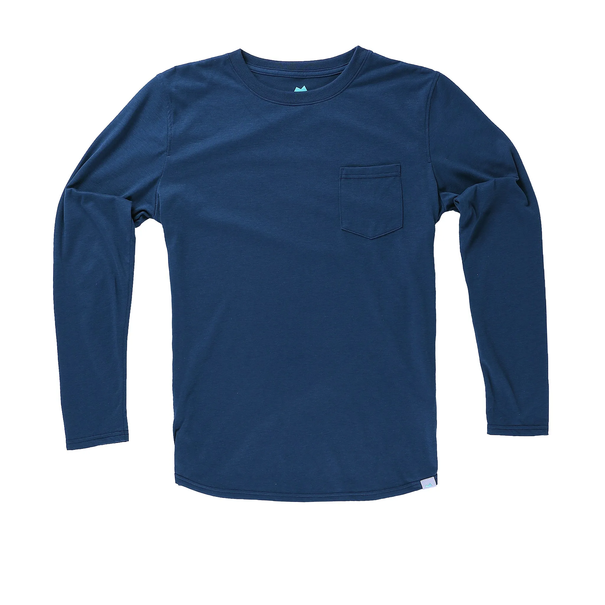 Everyday Long Sleeve Tee with Pocket in River