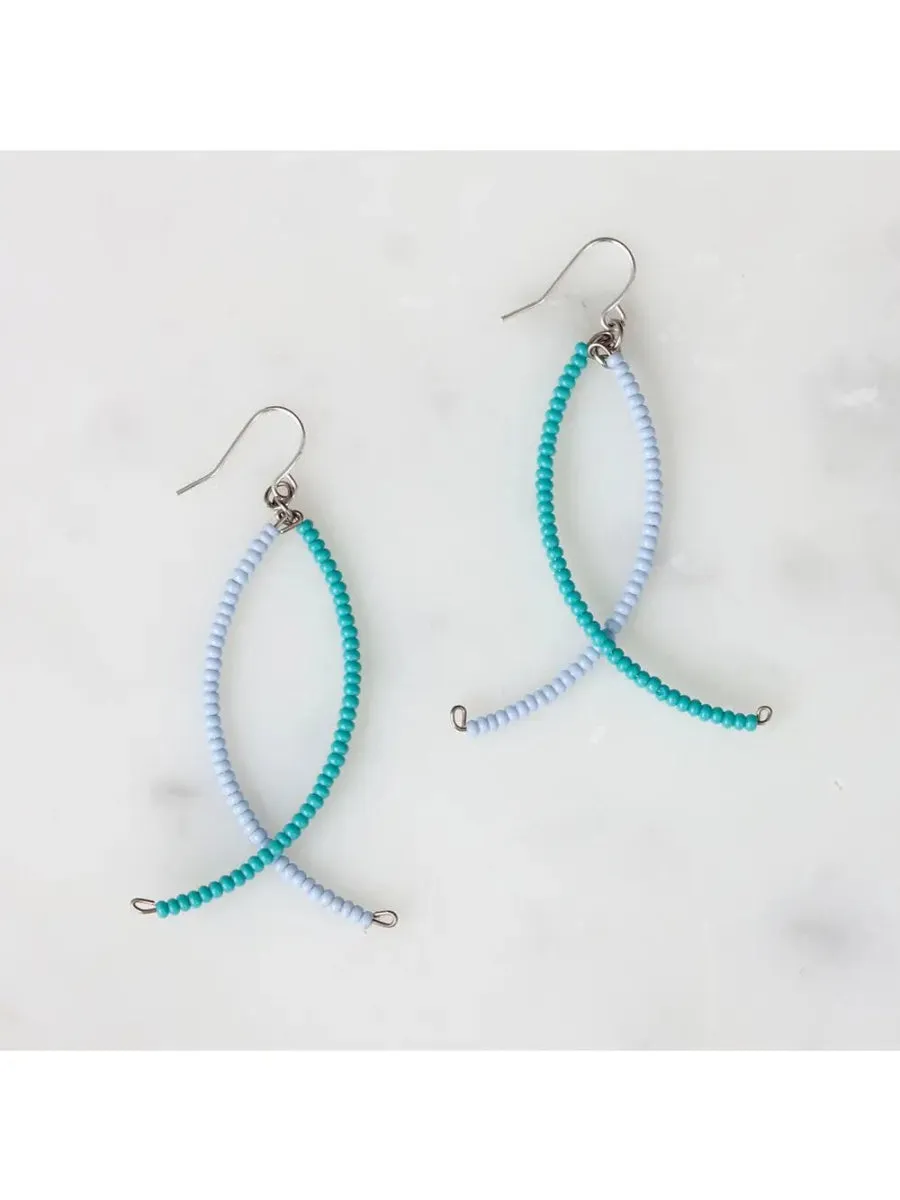 Fair Trade Kenyan Beaded Earrings - 'Amani'