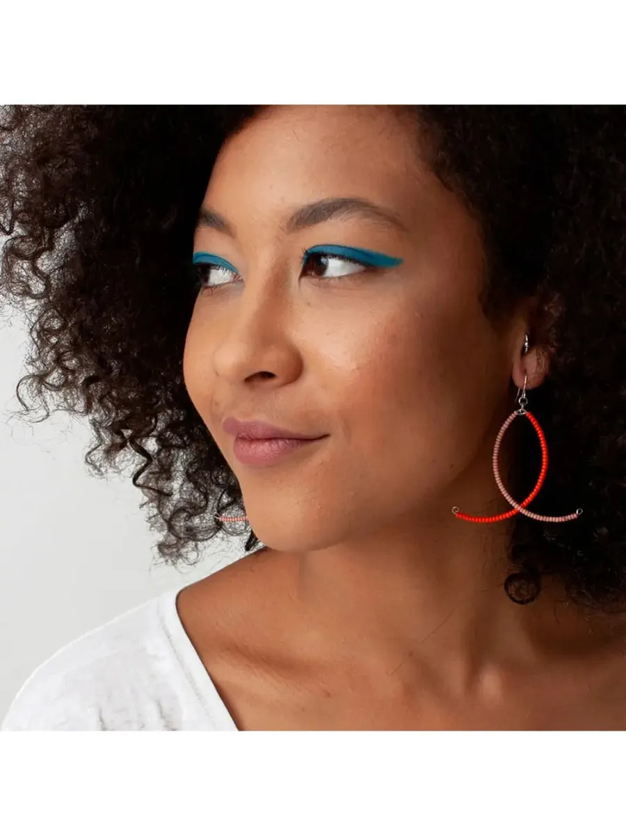 Fair Trade Kenyan Beaded Earrings - 'Amani'