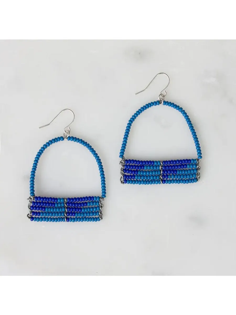 Fair Trade Kenyan Beaded Earrings - 'Sera'