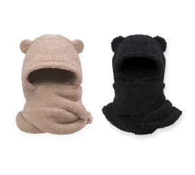 Hat Scarf and Gloves 3 In 1 Cute Bear Plush Hat