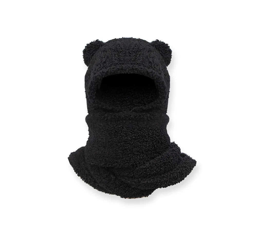 Hat Scarf and Gloves 3 In 1 Cute Bear Plush Hat