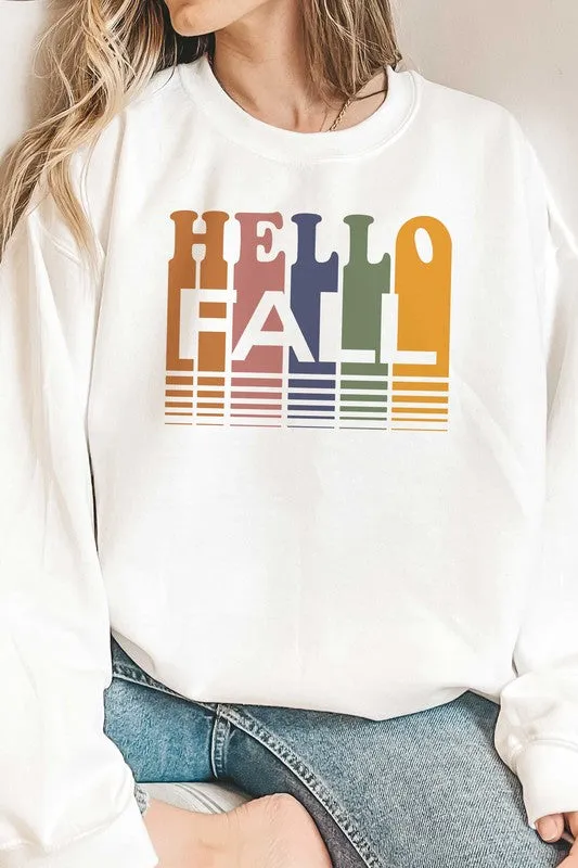 HELLO FALL GRAPHIC SWEATSHIRT