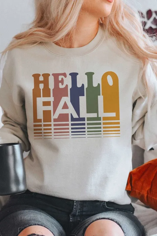 HELLO FALL GRAPHIC SWEATSHIRT