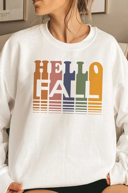 HELLO FALL GRAPHIC SWEATSHIRT