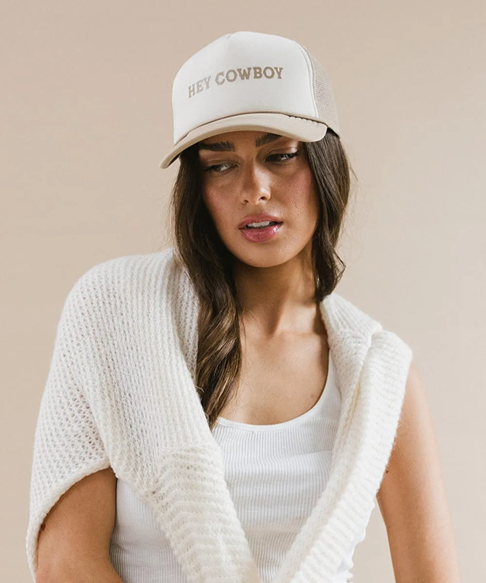 Hey Cowboy Foam Trucker Hat