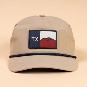 Hill Country Flag Nylon Hat | Stone | Texas Hill Country Provisions