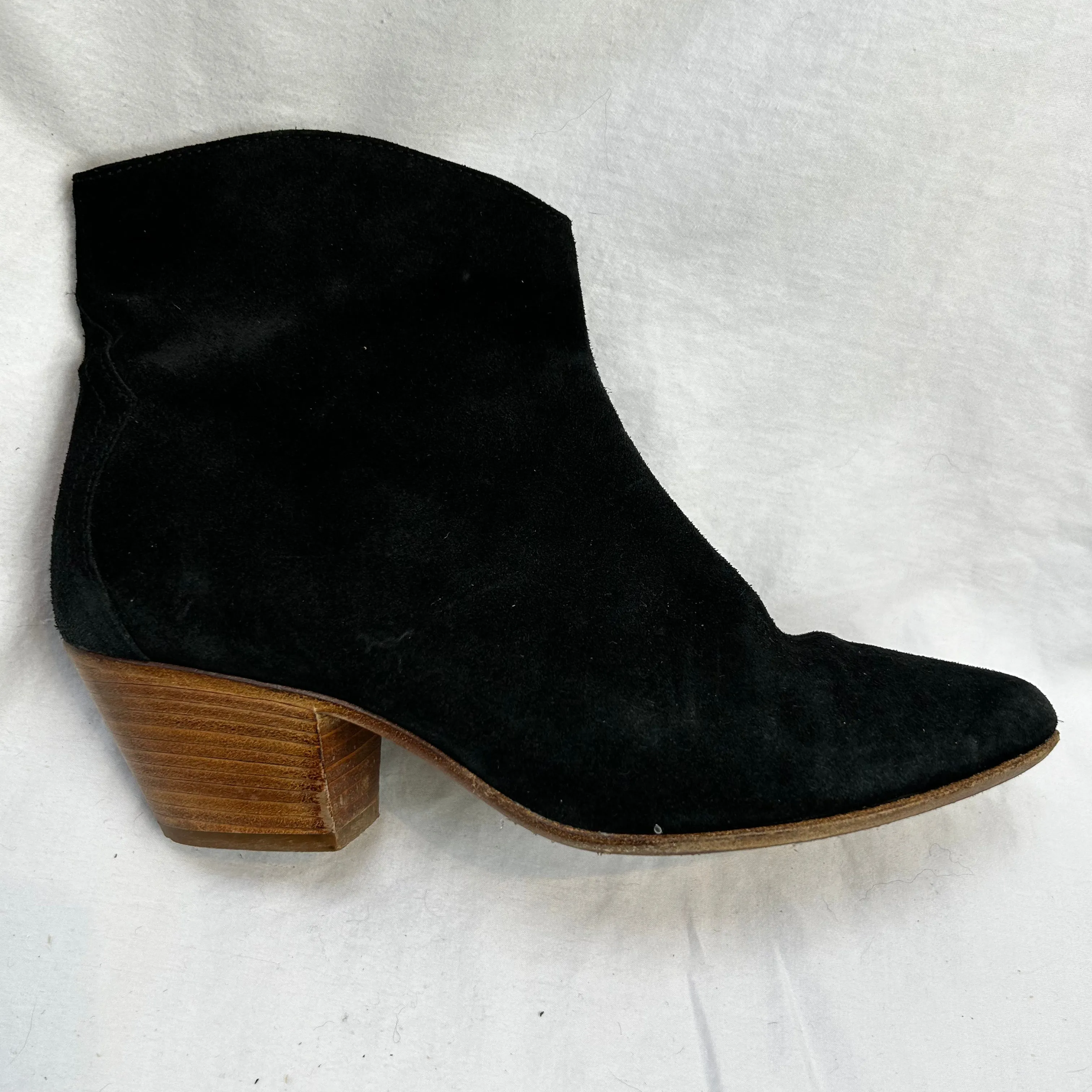 Isabel Marant Peacock Blue Suede Western Boots 37