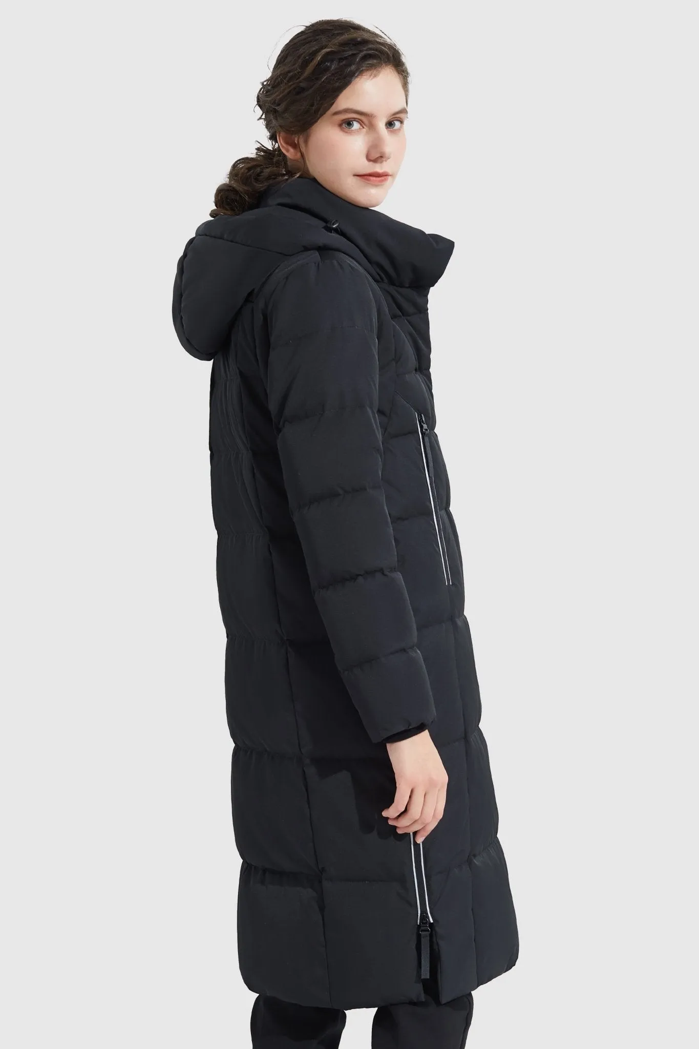 Knee Length Thickened Down Jacket