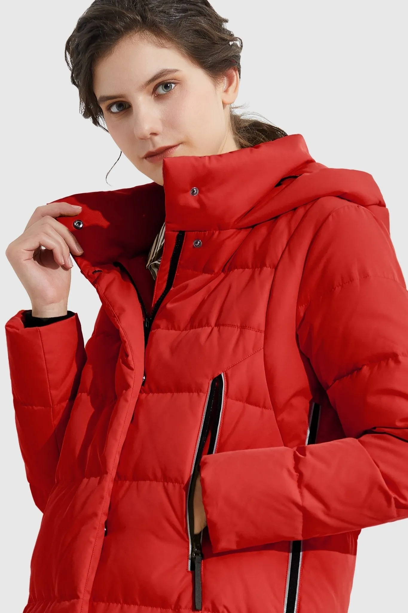 Knee Length Thickened Down Jacket