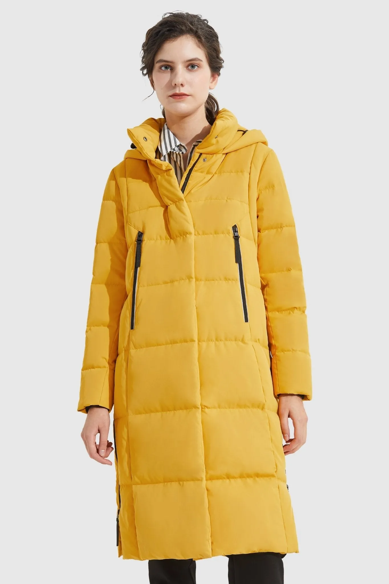 Knee Length Thickened Down Jacket