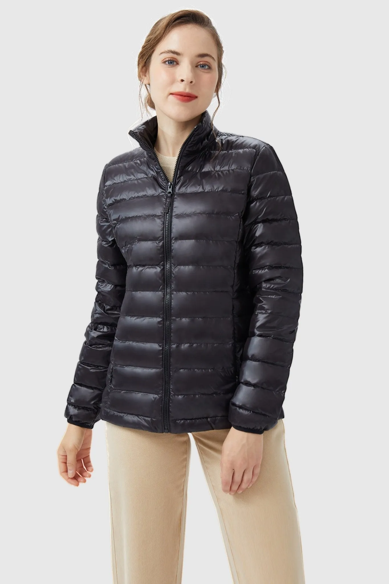 Lightweight Quilted Packable Down Jacket