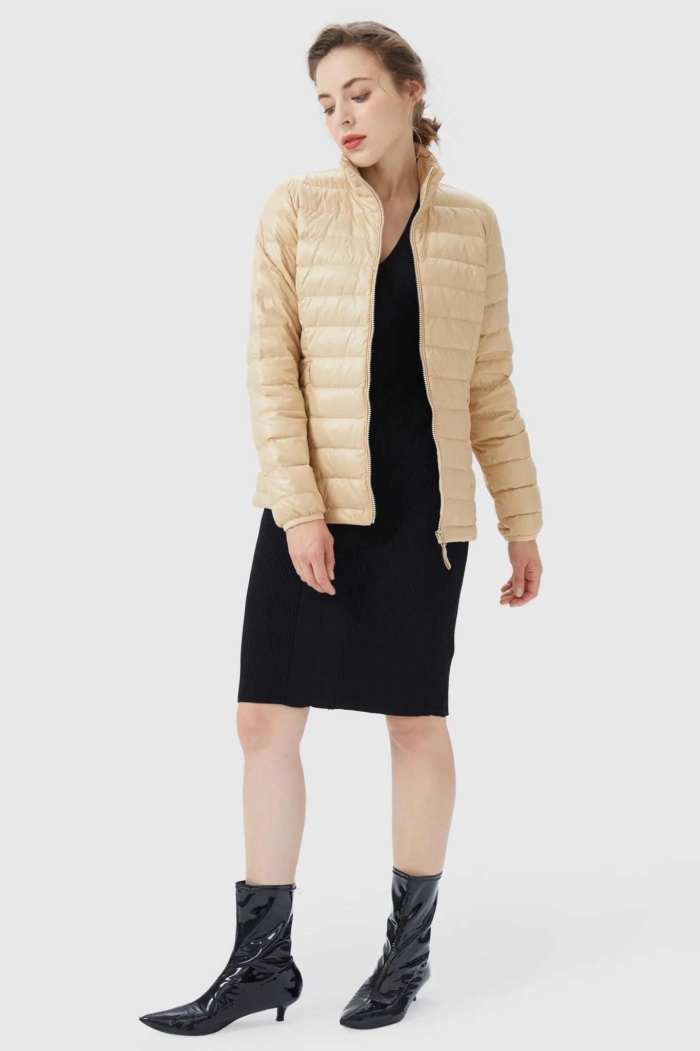 Lightweight Quilted Packable Down Jacket