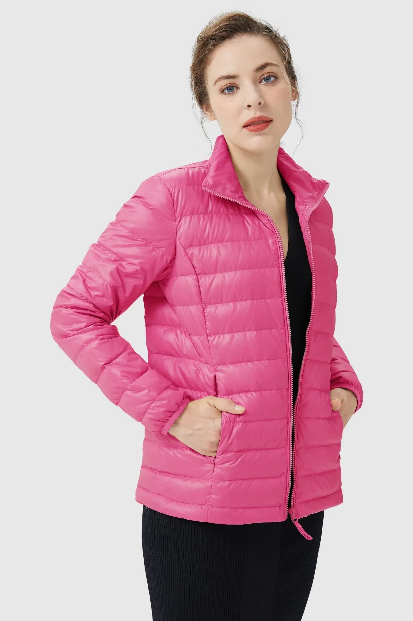 Lightweight Quilted Packable Down Jacket