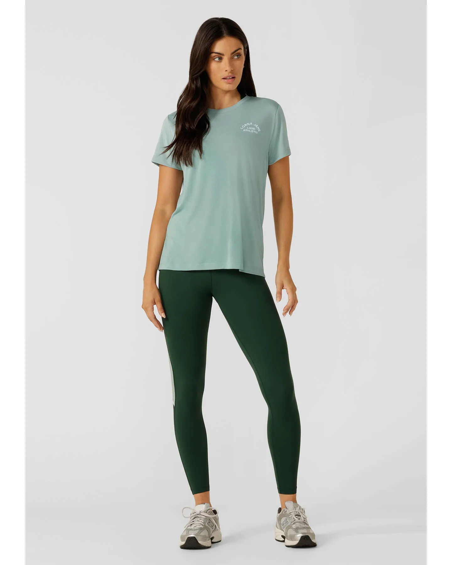 Lorna Jane Lotus T Shirt - Sea Mist