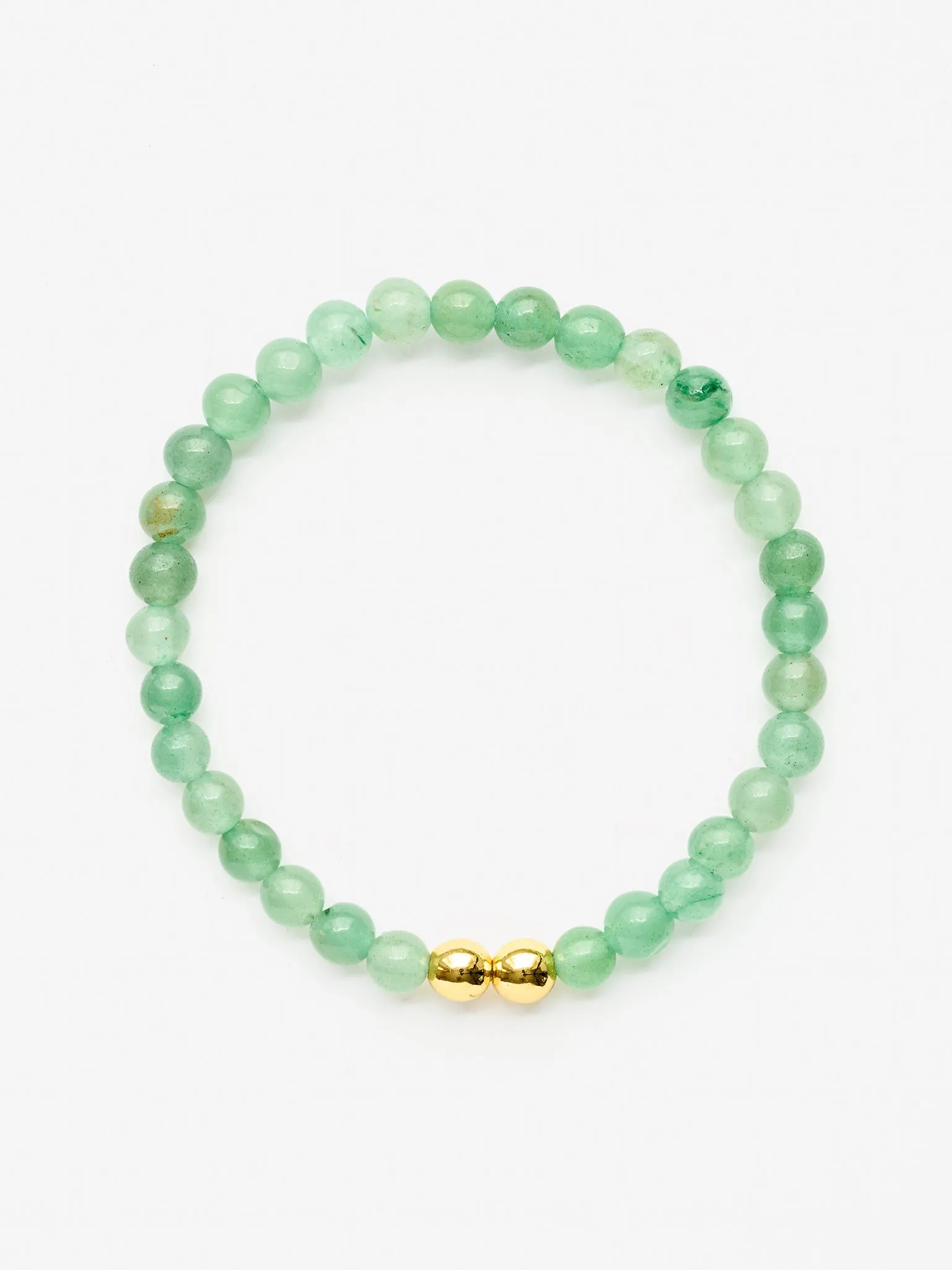 Mala Bead Bracelet - Green Aventurine