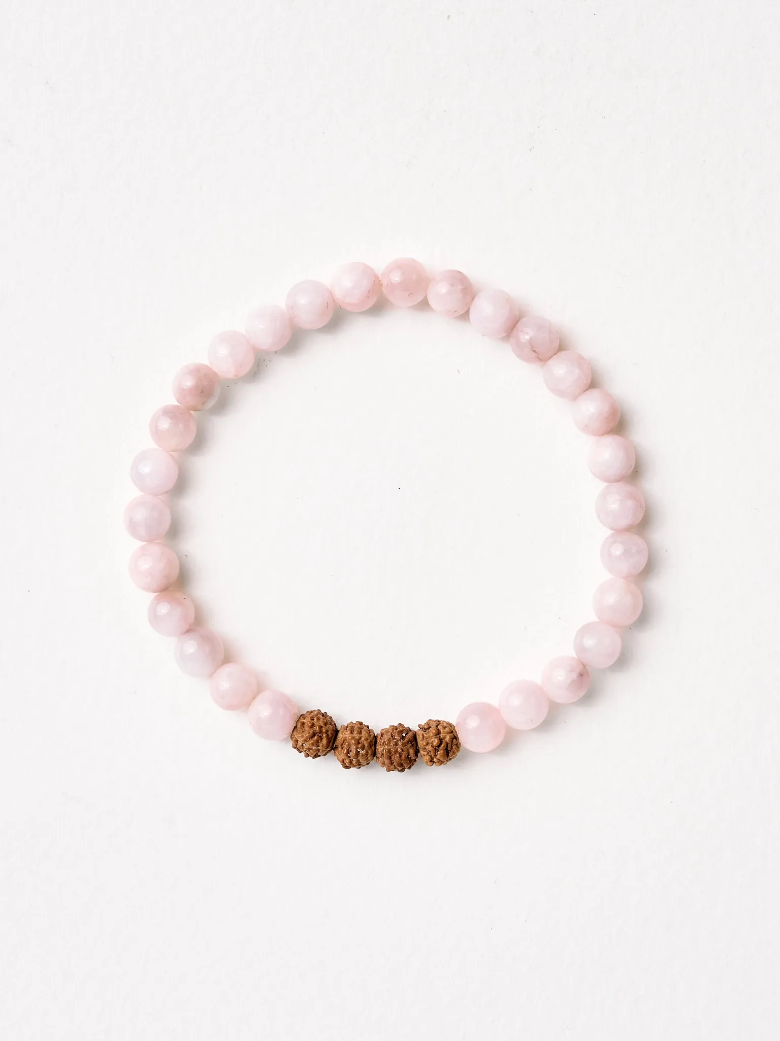 Mala Bead Bracelet - Rose Quartz