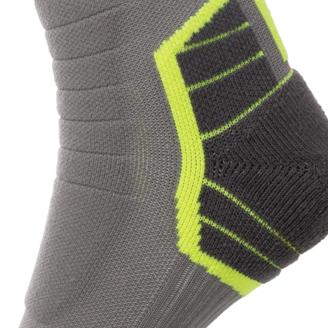 Men's Ride Soft Cycling Gray crew socks 2-packs