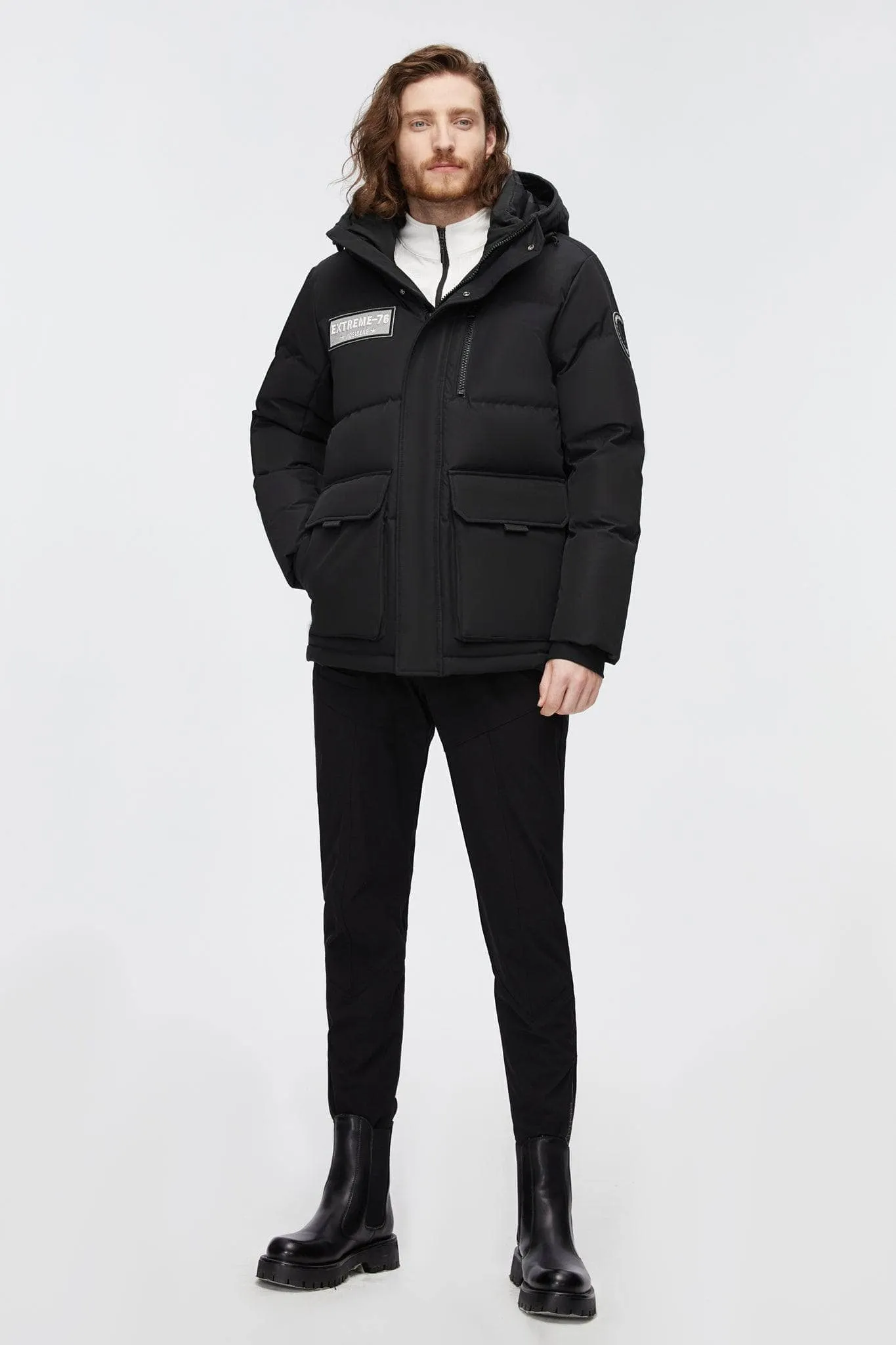 Mid-Length Goose Down Jacket